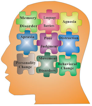 The main symptoms of Alzheimer's disease