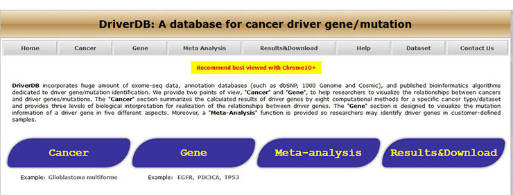Home page of DriverDB