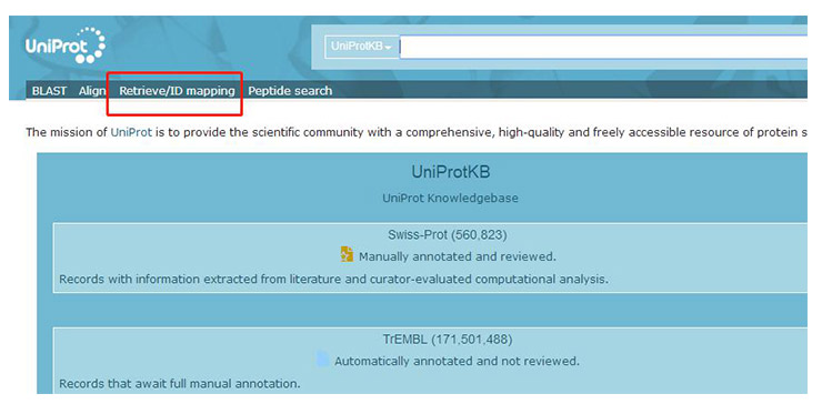 uniprot retrieve ID