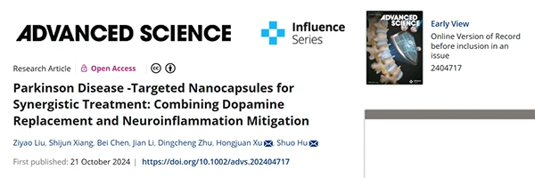 NParkinson Disease‐Targeted Nanocapsules for Synergistic Treatment: Combining Dopamine Replacement and Neuroinflammation Mitigation