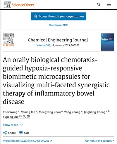 An orally biological chemotaxis-guided hypoxia-responsive biomimetic microcapsules for visualizing multi-faceted synergistic therapy of inflammatory bowel disease
