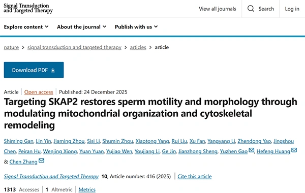 Targeting SKAP2 restores sperm motility and morphology through modulating mitochondrial organization and cytoskeletal remodeling