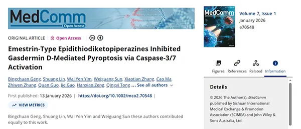 Emestrin‐Type Epidithiodiketopiperazines Inhibited Gasdermin D‐Mediated Pyroptosis via Caspase‐3/7 Activation