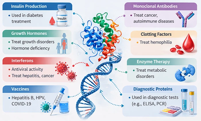 Applications of recombinant proteins in medicine