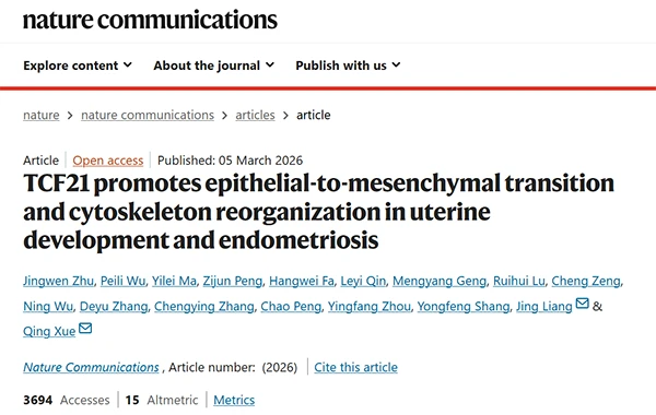 TCF21 promotes epithelial-to-mesenchymal transition and cytoskeleton reorganization in uterine development and endometriosis