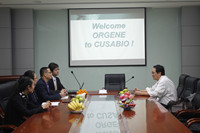 ORGENE from the United States took a visit to CUSABIO