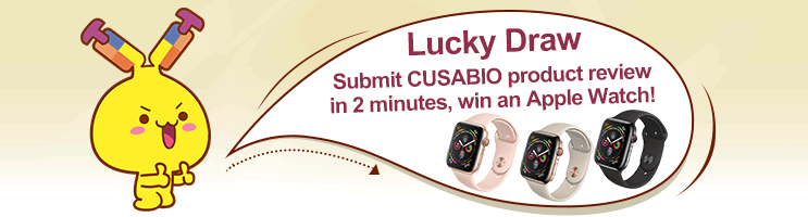 Submit CUSABIO product review, win an Apple Watch!