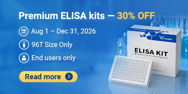 Premium ELISA kits — 30% OFF