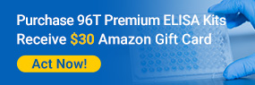 Purchase Promotion 96T ELISA Kit, Receive $30 Amazon Gift Card