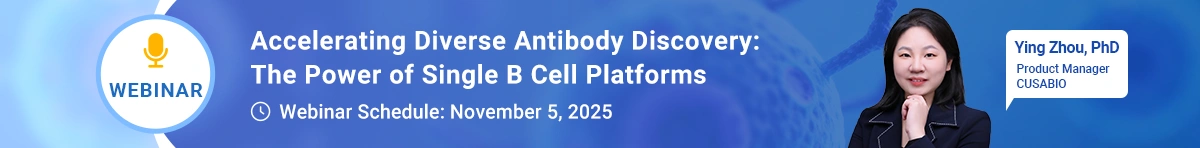 Webinar: Accelerating Diverse Antibody Discovery: The Power of Single B Cell Platforms