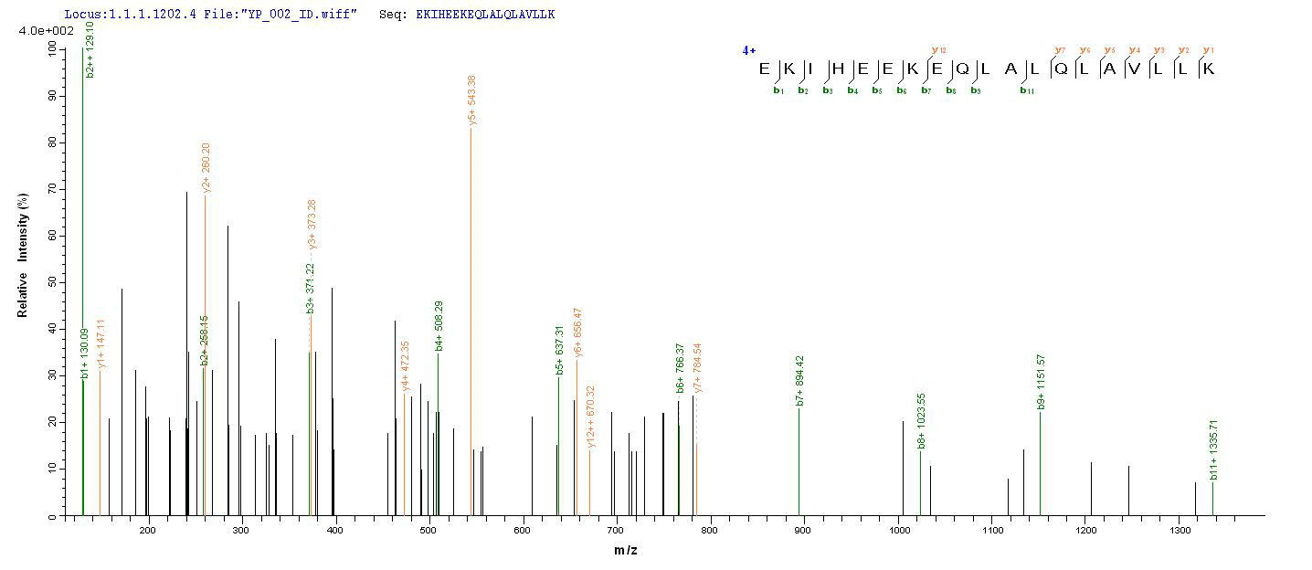 LC-MS Analysis 1- Recombinant protein Human OPTN