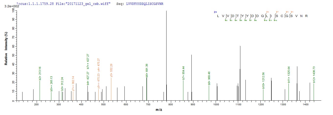 LC-MS Analysis 2- Recombinant protein Human MET