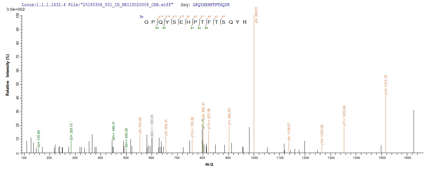 LC-MS Analysis 2- Recombinant protein Human UL83