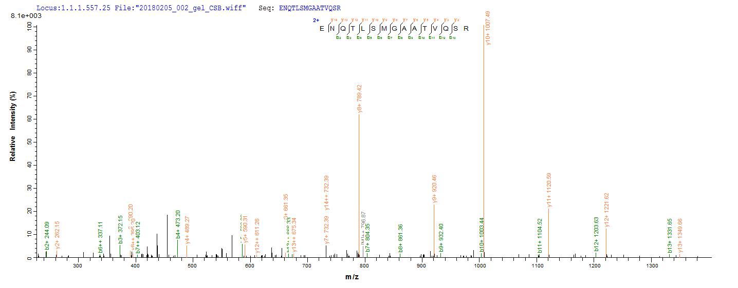 LC-MS Analysis 1- Recombinant protein Human FCRL6