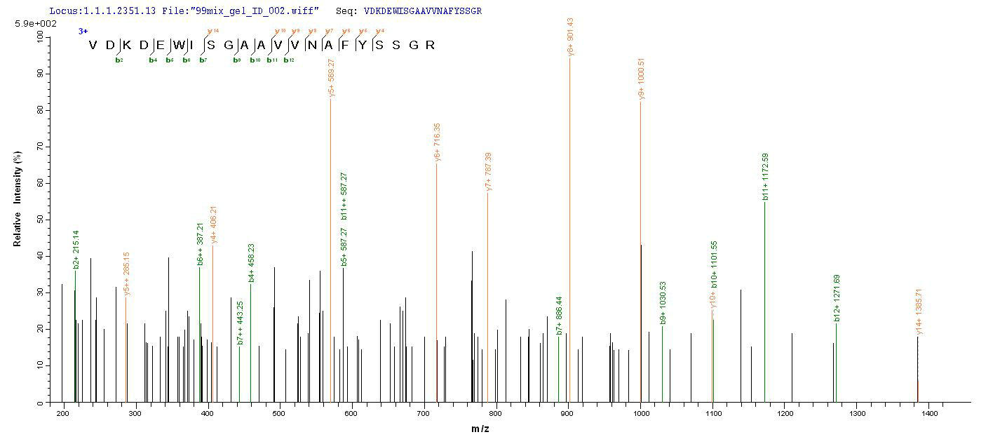 LC-MS Analysis 2- Recombinant protein Human MME